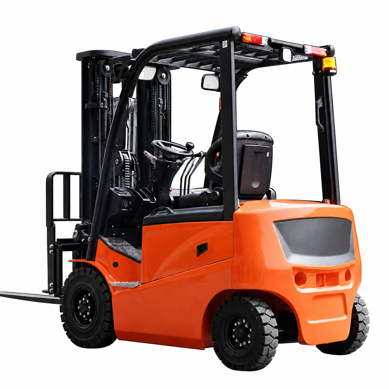 Unbranded orange electric counterbalance forklift