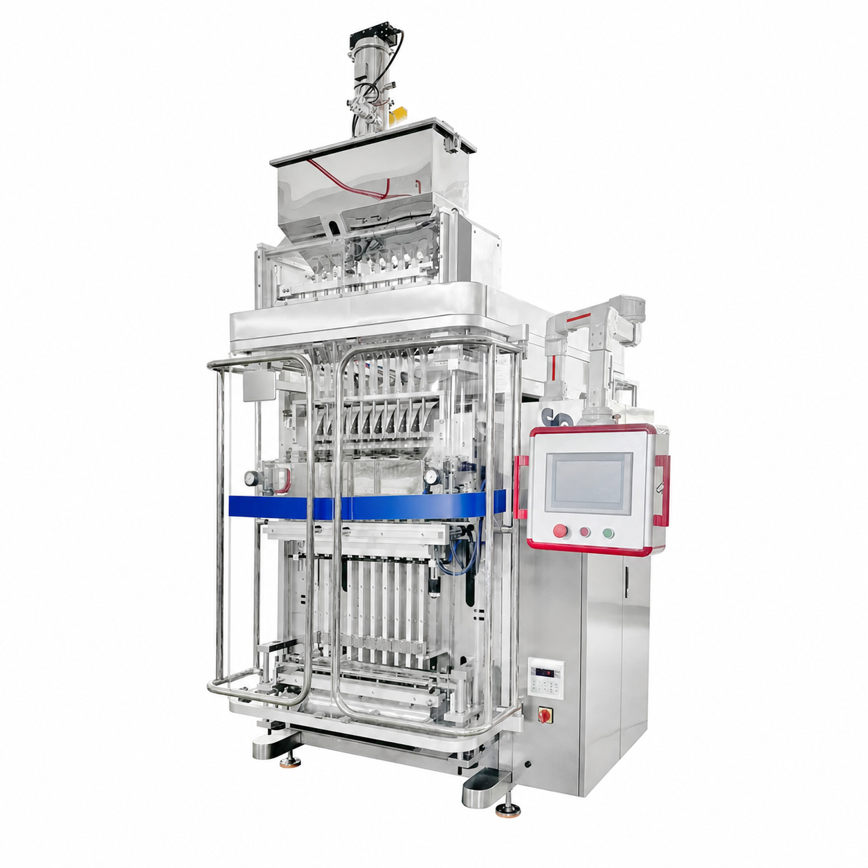 Unbranded multi-lane automatic stick-pack machine
