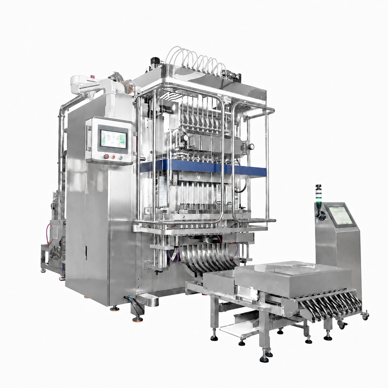 Unbranded liquid stick-pack packaging line