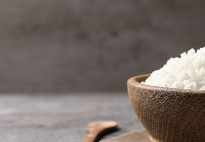 White rice sample showing product variation
